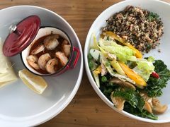 小铁锅罗勒橄榄虾配薄饼-Green Option(官舍店)