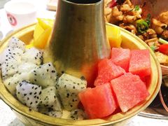 锅底捞-老佛爷铜炉蛙锅(海岸城店)