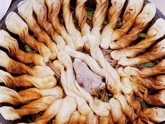 排骨豆角卷子-华盛园卷子王农家菜水库鱼