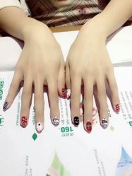 点击看大图 -孔雀手美甲美睫护理