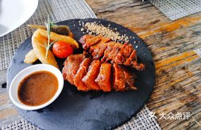 Thick Grilled Triangular Beef Ribeye