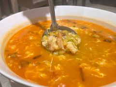 非遗手工鲜虾疙瘩汤-品味居·首店·大连鲜活海鲜大连菜(东港店)