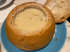 洋薏米烟熏肉忌廉面包汤-港丽餐厅(高德置地店)