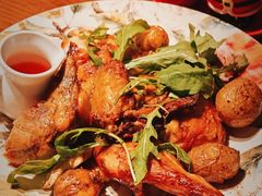 香料烤春鸡配时蔬-弗兰克牛排西餐厅Ribone steak house(柠檬花园店)