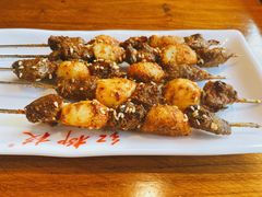 碳烤蒜瓣肉筋-红柳枝滩羊烧烤·非遗
