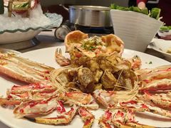 帝王蟹三吃-皇朝海鲜酒店