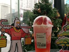 雪山莓莓桂花冻-喜茶(深圳万象城黑金店)