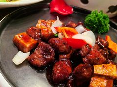 杏鲍菇小炒牛肉粒-上海人家花樣年华(中山公园店)