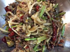 干锅牛肉丝-张关合渣(航空大道店)