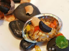黑椒蒜子炒鲍鱼-宁海安岚·南溪阁全日餐厅
