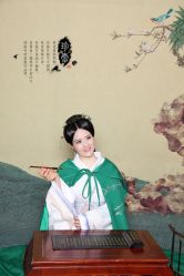 -后宫·古装汉服京剧儿童亲子全家福摄影