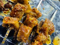 烤牛心管和扣眼-玉园烧烤·海鲜辣炒