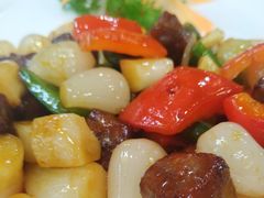 子姜荞头牛肉粒-點無缺茶楼·海鲜酒家(世博店)