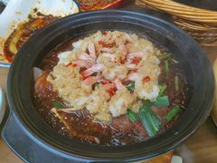 生焖开边虾-有红鸡毛店·川菜(建设路店)