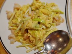 韭黄鲜虾炒蛋-德胜轩正宗顺德菜(宝安沙井会展中心店)