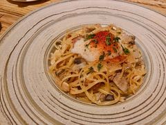 奶油培根意面配水波蛋-Cyclus Craft Kitchen薩克思手工厨房