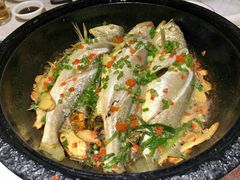石锅黄花鱼-百里鲜·闽南家宴·福建菜