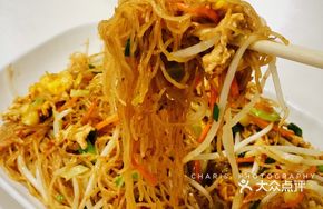 Egg and Sausage Fried Rice Noodles