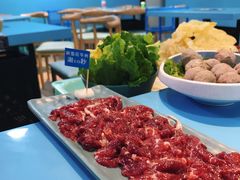 鲜雪花牛肉-湾区九号鲜切牛肉火锅(明珠南路店)