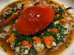 葱油蒸红膏蟹-玫瑰厅上海菜(兴国路店)