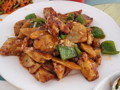 -东来菜馆•手抓海鲜家常菜•海鲜锅贴(鸽子窝店)