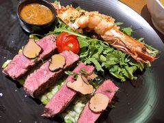 菲力牛排及香煎泰虾-安妮意大利餐厅(国贸店)