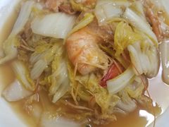 海捕虾炒白菜-胖子饺子馆·海鲜家常菜(海军博物馆店)