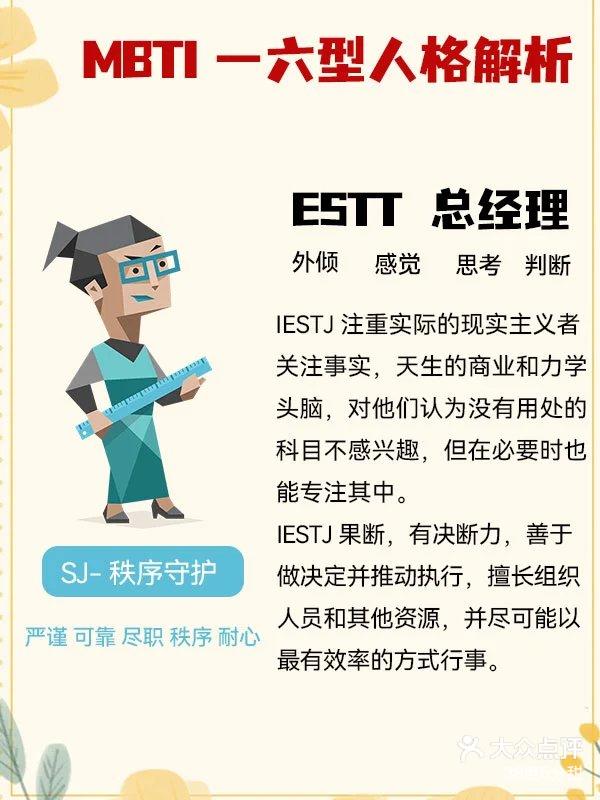 📢estj 东亚社会的理想人格🎯