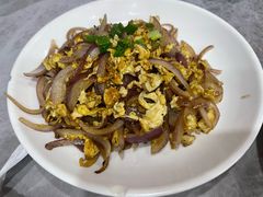 洋葱炒蛋-红灯笼龙凤饭店(宁波老字号店)