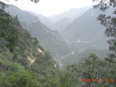 寺院鸟瞰-沣峪森林公园龙潭戏水景区