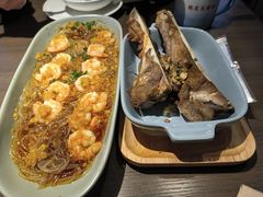 生焗蒜香虾仁-蜜桃餐厅·古运河畔(南下塘店)