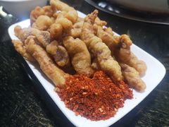 现炸酥肉-黔府豆米火锅野菜馆(南马店)