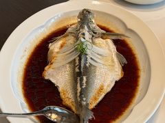 葱油蒸钱湖朋鱼-宁波柏悦酒店·钱湖渔港