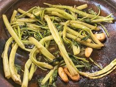 虾酱啫通菜梗-大石鼓山庄·珠海第一烧猪