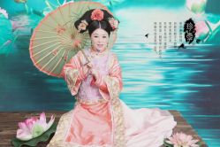 -后宫·古装汉服京剧儿童亲子全家福摄影