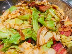 干锅手撕牛心菜-望湘园·洞庭渔宴(浦江欢乐颂店)