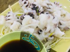 芥末白灼八爪鱼-贞姨美食·老字号海鲜大排档