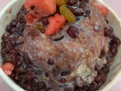 红豆炼乳刨冰-梁子刨冰王&梁小糖(王顶堤店)