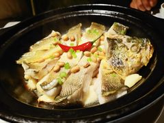 砂锅普宁豆酱焗黄鱼-汤城小厨•粤菜•靓汤(苏州街店)