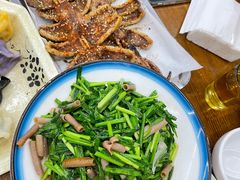 韭菜炒海肠-87号烧烤海鲜·大排档(金沙滩店)