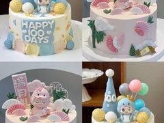 -咖咖熊蛋糕定制·英国蓝风车动物性淡奶油