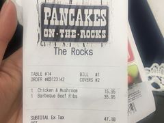 账单-Pancakes on the rocks(Darling Harbour)