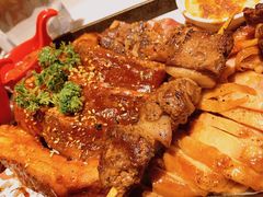 德克萨斯BBQ烤猪排骨套餐-Gray Whale 灰鲸餐厅(北美N1店)