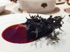 柚子黑醋汁酥皮海参-北京泰富酒店-柏景轩中餐厅