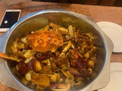 香辣蟹炒菜-秦记香辣蟹(松榆里店)