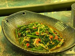 酸笋炒空心菜-浩海火燒雲傣家菜(静安芮欧店)