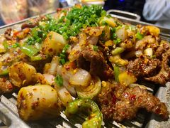 葱椒爆牛肉-绿茶餐厅(西湖银泰百货店)