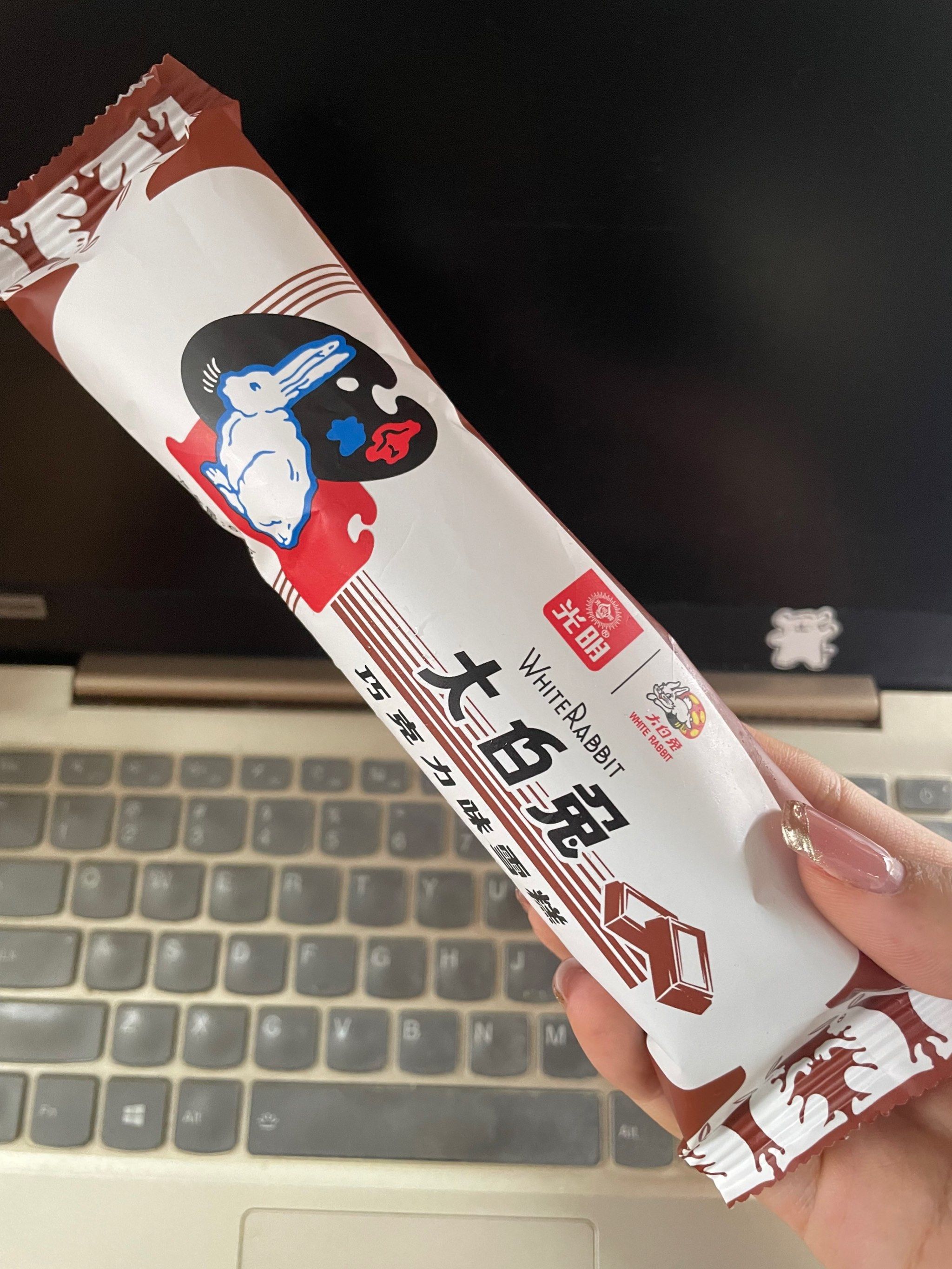 巧克力口味的大白兔雪糕!
