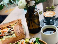 鸡蛋蘑菇熏肉荞麦可丽饼-RAC BAR(安福路店)