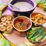 韩国街深夜大排档 360°环绕的海鲜呼啦圈🦐🦞🦀